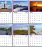 2027 Calendar Lighthouses A4 Page Per Month  - Image 1