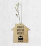 Boat Gift Boxed Message Mini Plaque - 'Home is Where We Moor It' - Image 3