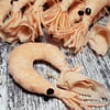 Textile Decorative Shrimp Prawns Sea Creatures as Brooches or Hangers