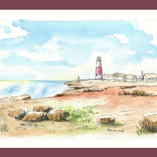 Original Painting of Portland Light House Watercolour