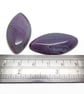 Agate Cabochons in Purple & Blue, 40x20x5mm, No Hole Jewellery Gemstone - Image 4