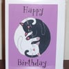 cat birthday card, cat birthday card, cat birthday card