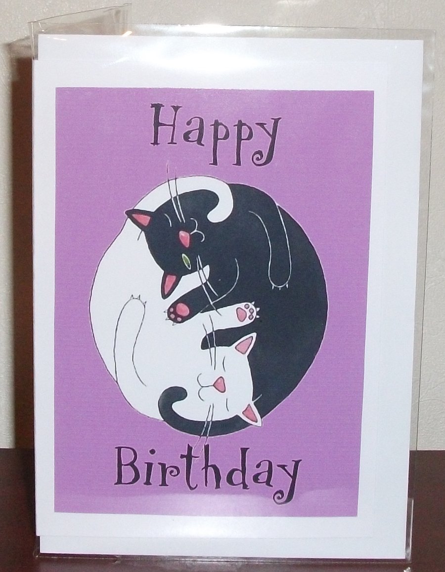 cat birthday card, cat birthday card, cat birthday card