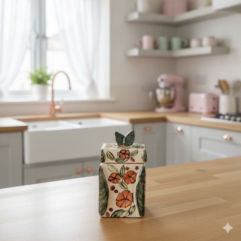 Little Treasures keepsake box - handmade ceramic