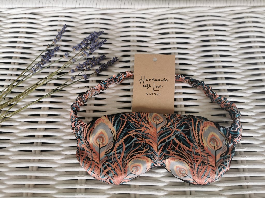 Silk eye mask. Weighted eye mask.