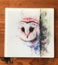 Barn Owl Glass Trivet, Owl Pot Stand, Table Mat, Placemat, Hot Plate Table Prote - Image 2