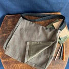 Recycled Brown Suit Jacket Messenger Bag