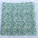 Liberty Tana Lawn handkerchief, ladies handkerchief, London, organic, festive