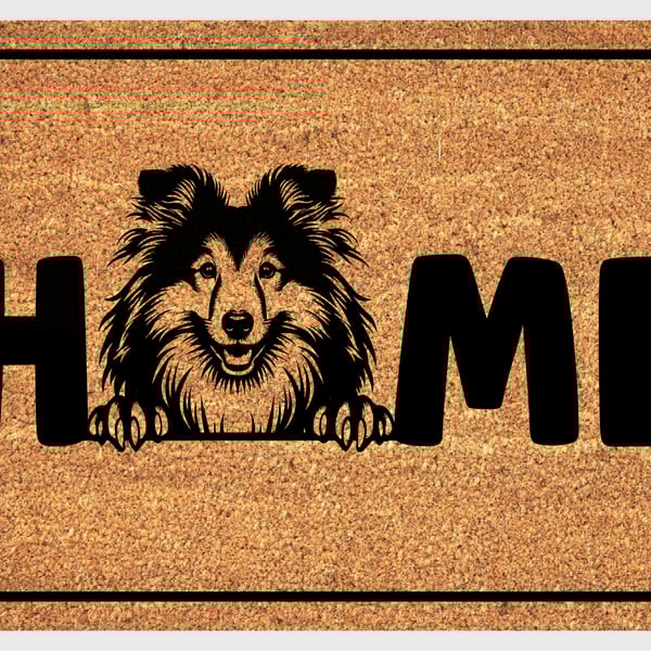 Shetland Sheepdog Home Door Mat - Shetland Sheepdog Welcome Mat - 3 Sizes