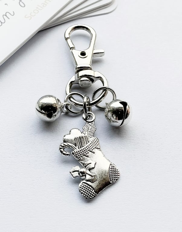 Small Christmas Stocking Bag Charm. Charms. Christmas Stocking. Xmas Stockings.