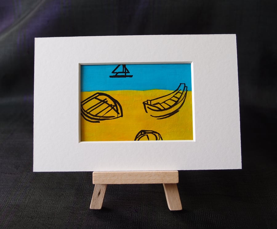 Boats, Cairns, Queensland ACEO