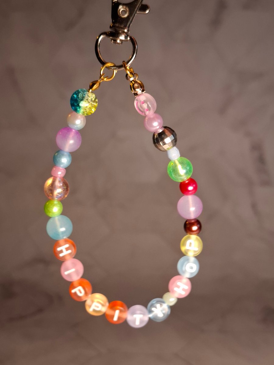 Easter themed beaded keyrings 