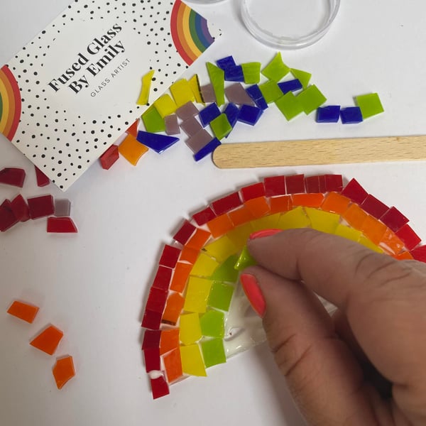 Make at Home Fused Glass Rainbow Kit