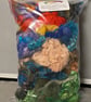 100g Hand dyed textured fibres