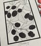 Linocut Print - Blackberries - Berry Print - Original Print - Image 9