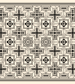 259 - Roman Mosaic Cross Stitch Pattern: Blackwork Geometric Design (PDF Chart) - Image 1