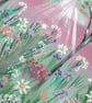 Pink Floral Landscape Acrylic Painting  - Image 2