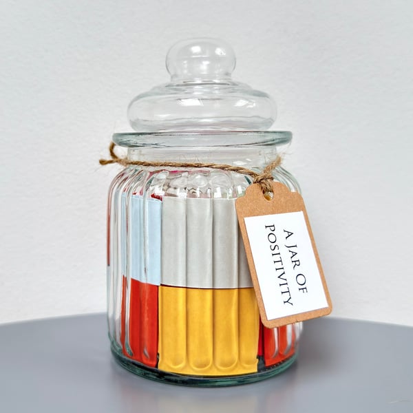 A Jar of Positivity, 50 Quotes, Self Care, Wellness, Mental Health Quote Gift