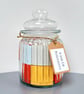 A Jar of Positivity, 50 Quotes, Self Care, Wellness, Mental Health Quote Gift - Image 1