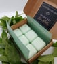Wild Mint Scented Soy Wax Melts Gift Box Vegan Friendly Handcrafted