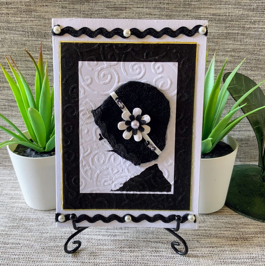 Little Cloche Hat Greeting Card 