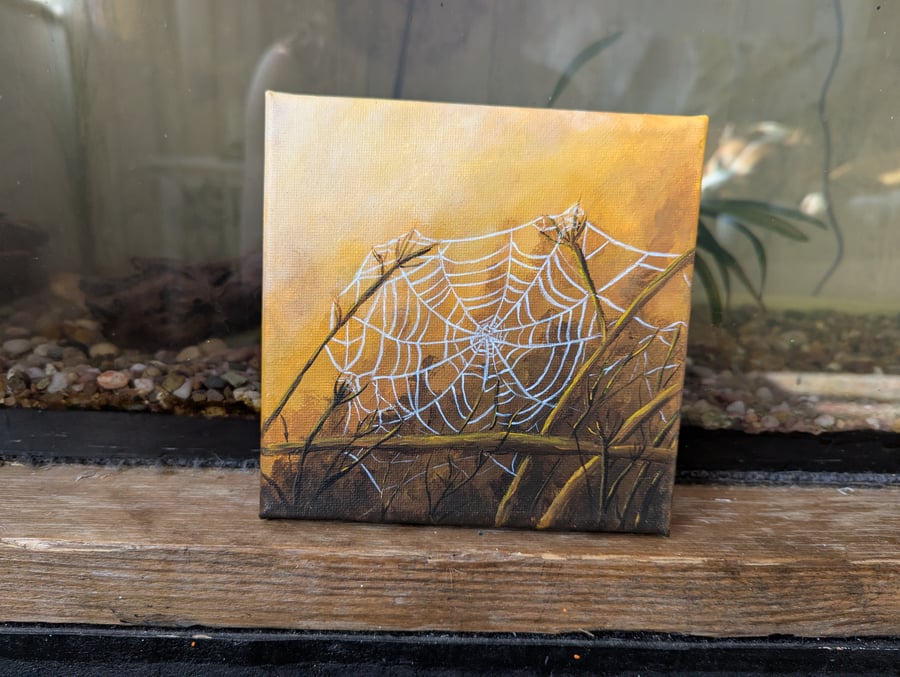 Morning Cobweb - Painting 