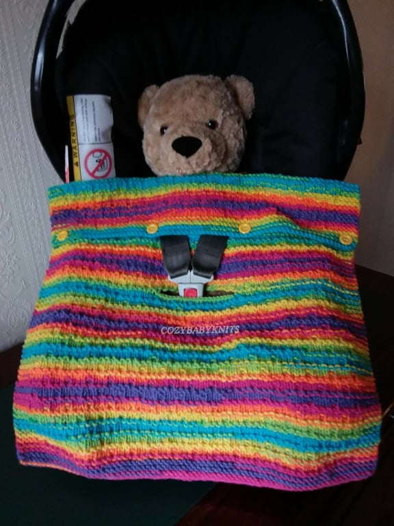 FIRST SIZE BABY CAR SEAT BLANKET