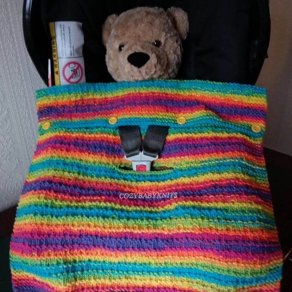 FIRST SIZE BABY CAR SEAT BLANKET