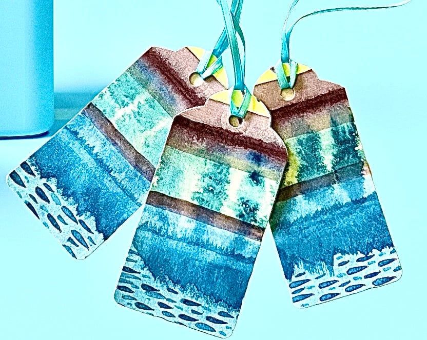 Hand painted gift tags (set of 3)