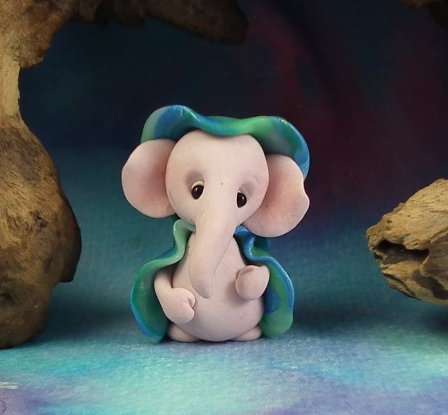 Village Elephant 'Blossom' OOAK Sculpt by Ann Galvin