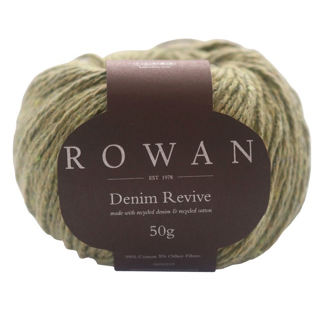 Rowan Yarns 'Denim Revive - Pistachio 219' 95% Recycled Cotton 50g Ball