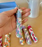 Handmade Macrame Keychain with Initial Letter - Image 4