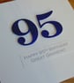 Handmade 95th male birthday card - personalised with any age and message - Image 1