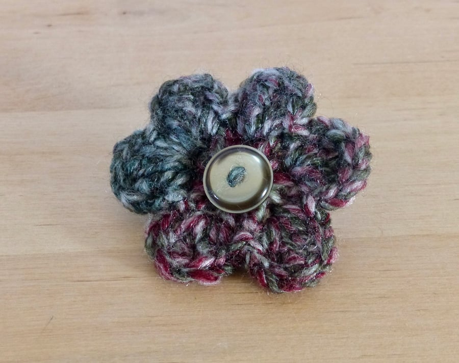 Crocheted Brooch