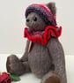 Mohair artist bear, one of a kind teddy bear for the adult collector 