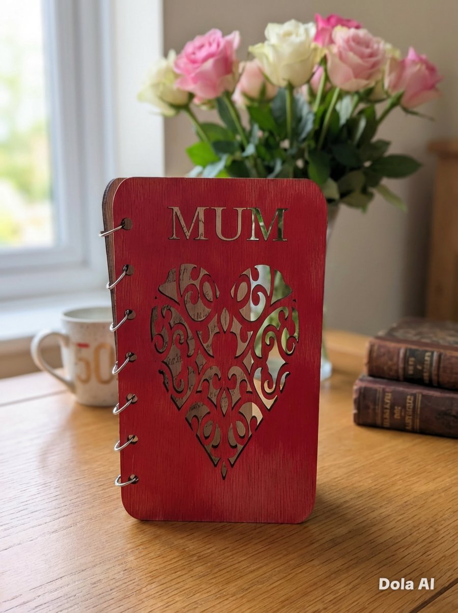 Wooden Birthday card