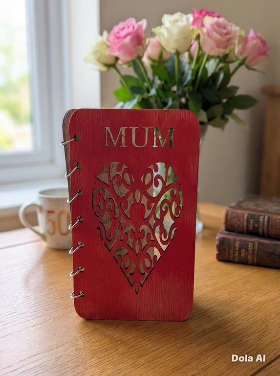 Wooden Birthday card