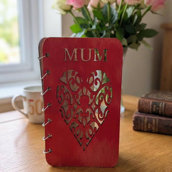 Wooden Birthday card