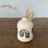 Perfectly imperfect small vase - coastal home decor