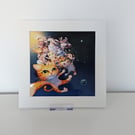 Cat Cloud Print in Mount- The Feline Nebula