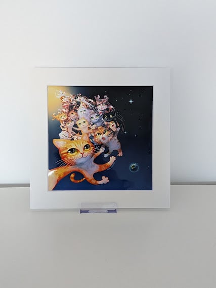 Cat Cloud Print in Mount- The Feline Nebula