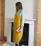 Kite Shape Crossback Apron, Mustard Canvas, Adjustable. Unisex No22 - Image 4