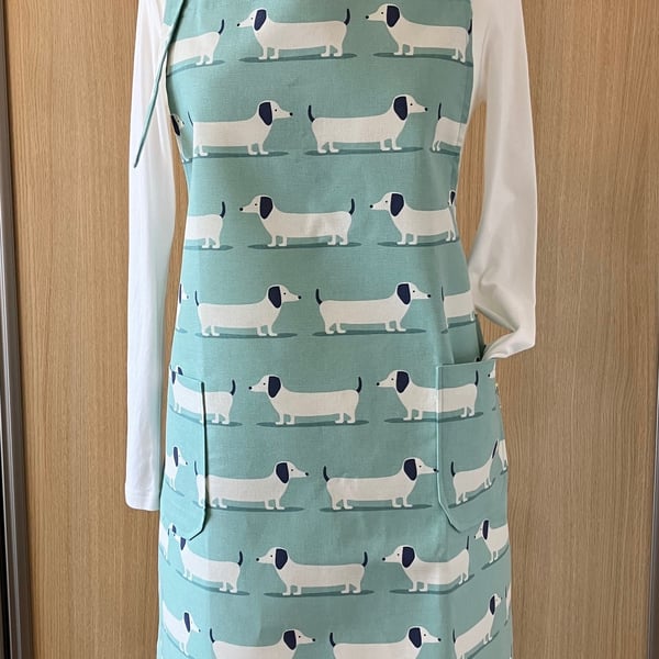Adjustable Dachshund Apron, Handmade in the UK