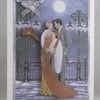 Art Deco Vintage Couple 3D Decoupage Chritmas Card, first Christmas, mum and dad