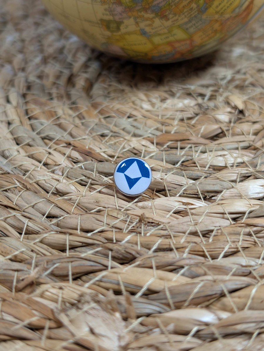 Antarctica Flag Map Pin – Polar Travel Map Push Pin for Wooden Maps, Antarctica