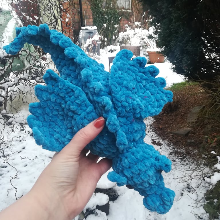Crochet Dragon Ravenclaw