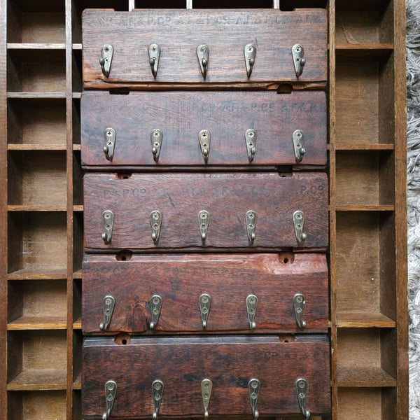Mahogany Floor Tile Key Racks