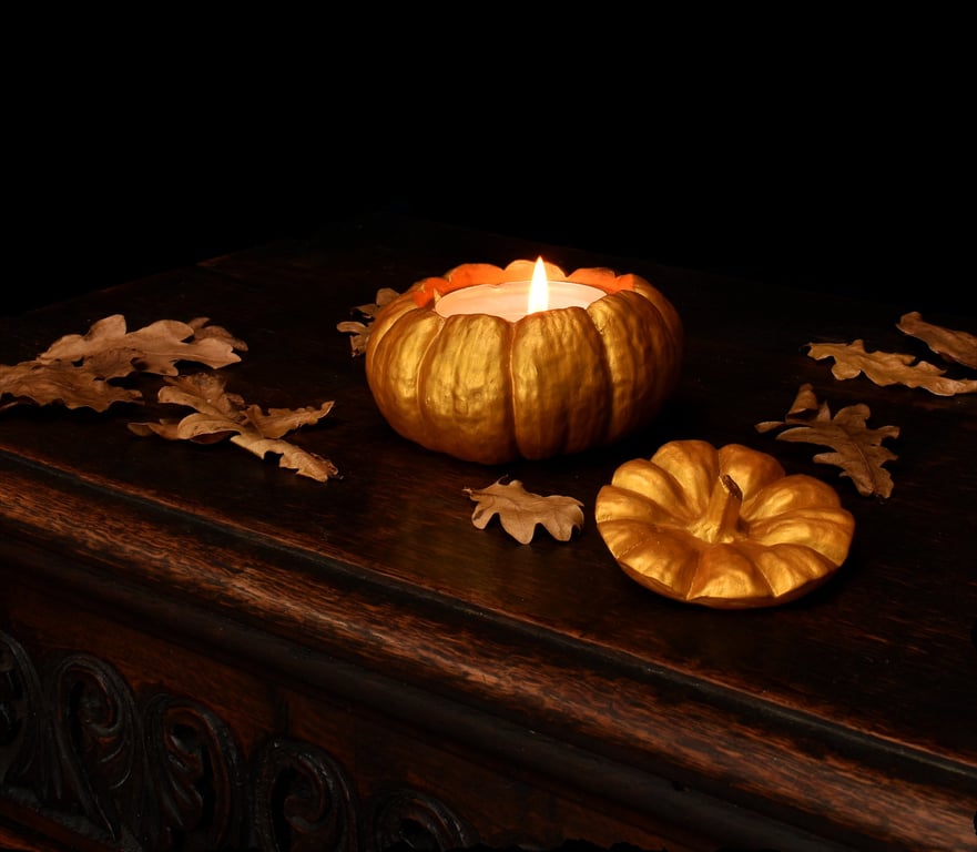 Gold Mini Pumpkin Pot