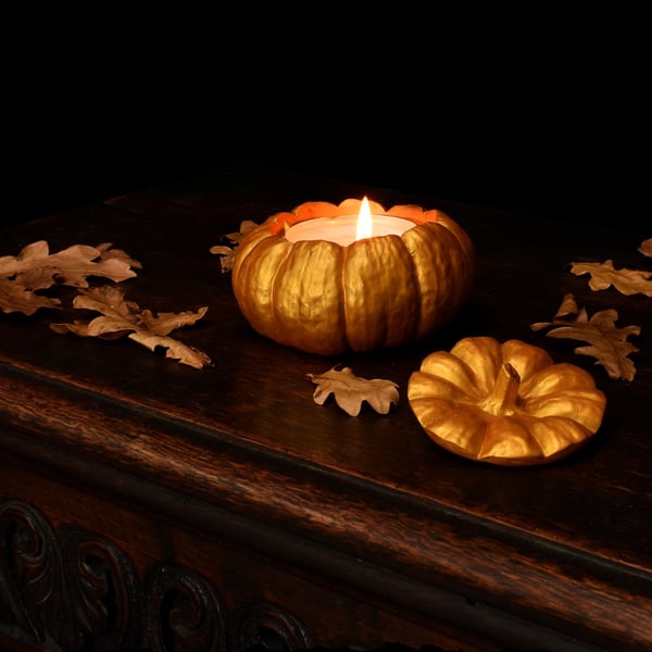 Gold Mini Pumpkin Pot