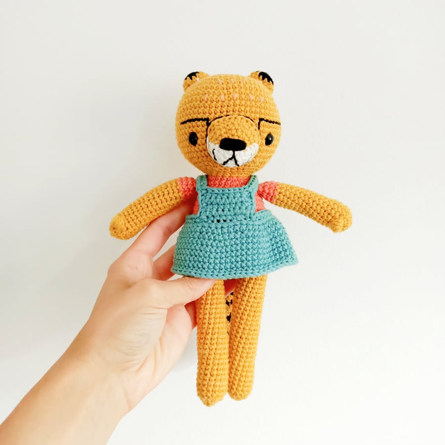 Soft Lion Cheetah Crochet Toy